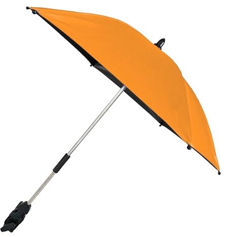 Generisch Sonnenschirm,Sonnenschirm für Stuhl mit Verstellbarer Klemme,mit Regenschirm Clip für Strandstühle,Terrassenstühle,liegestuhl,Rollstühle,Golfwagen (orange)