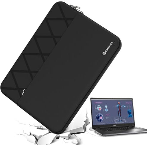 Smatree 17.3 inch Laptop Sleeve for DELL Precision 7770/7780 Workstation, 17 inch DELL Laptop Case with Accessory Pocket, YKK Zipper, Patended Shockproof Design (E815)