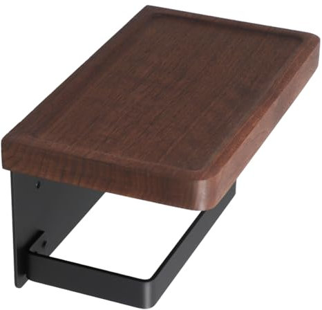 Cabilock Papier Toilette avec Étagère Murale Support Papier Salle De Bain Rangement Petits Objets