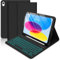 Keyboard Case for IPad A16 11th Generation 2025/10th Generation 2022(11/10.9 inch), Slim Case with 7 Colors Backlit Detachable Keyboard and Pencil Holder for iPad 11/10 Gen, UK Layout (Black)