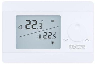 Termostato ambiente digitale a parete silver ta s