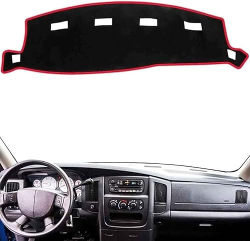 GuGuoZZ Auto Armaturenbrett-Abdeckung für Dodge Ram 1500 2002 2003 2004 2005 Anti-UV Armaturenbrett-Abdeckung Pad Teppich Armaturenbrett Abdeckung Pad