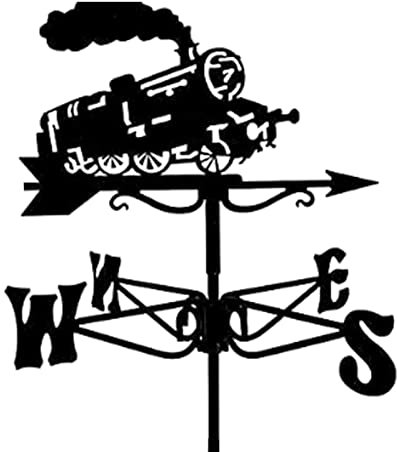 SXKJ Veleta de Viento Veleta de Metal, Veleta Negra Vintage para Patio, Veleta de Acero Inoxidable para velero para Patio para Techo de Hierro al Aire Libre Jardín Decoración de Patio a