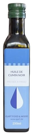 Huile de nigelle 250ml – Pressée à froid, Non filtrée, Non raffinée – Sans additifs, sans colorants, sans conservateurs – Produit naturel