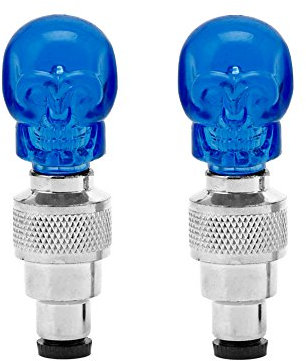 KAHDGSS 2pcs Schädelform Für Ventilkappe LED LED LAFTRAFE Lampe Für Auto Motorradfahrrad Radsportzubehör Für Männer Roadbike Für Fahrrad Für Frauen Kids Flaschensitze