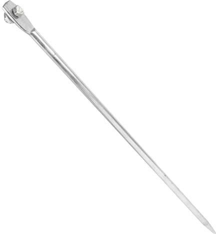 Asta di messa a terra, 50,8 cm, portatile, in acciaio zincato, per messa a terra elettrica sicura, ideale per applicazioni domestiche e cantieri