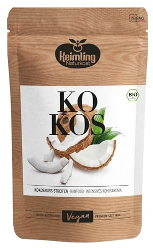Bio Kokosnuss-Streifen – 400 g – 100% Kokos, ohne Zuckerzusatz, ungeschwefelt & naturbelassen, ballaststoffreich, vegan, ideal zum Snacken & Backen