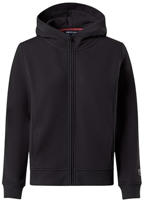 NORTH SAILS Felpa Hoodie Donna in Cotone con Zip e Logo Tono su Tono
