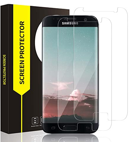 Bodyguard 2 pièces Verre Trempé pour Samsung Galaxy S7, Dureté 9H, bords incurvés 2,5D, Haute Sensibilité Tactile, sans bulles vitre protection, 0.33mm Grande clarté Samsung S7 protection écran