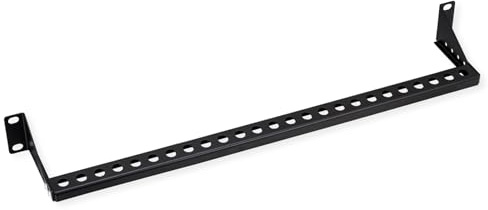 VALUE 19 Rack montierbare Kabelführungsschiene (horizontal), einstellbare Tiefe, 1HE, schwarz