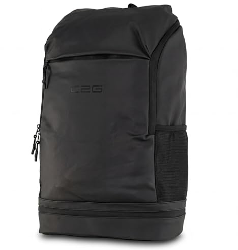 Cocoono Rucksack Herren 24 Liter, Groß Laptop Rucksack 17,3 Zoll Schulrucksack Laptoptasche | Business Arbeit Reisen Backpack Teenager Notebook College Tech Damen, Schwarz