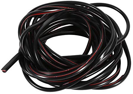 Paracolpi sagomato in gomma, striscia protettiva antigraffio da applicare al profilo delle portiere auto, lunghezza 5 m