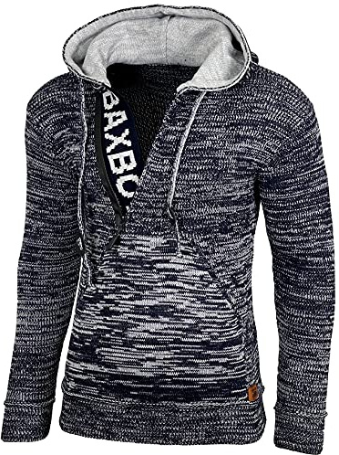 Kapuzenjacke Herren Winter Top Kapuzenpullover Reißverschluss Pulli Sweatshirt Jacke BB-277 Neu
