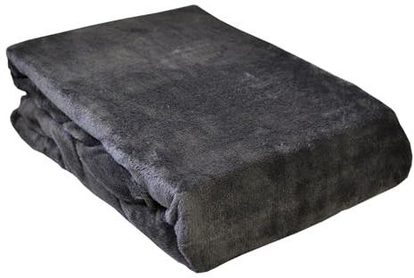 Pötter Heimtextilien GmbH Teddy Flausch Winter Spannbettlaken Spannbetttuch 100x200cm Cashmere Touch Nicky Plüsch Chinchilla Offwhite Grau Anthrazit, Farbe:Anthrazit