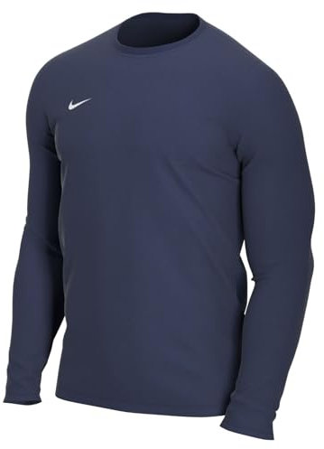 NIKE Men's M Nk Dry Park Vii Jsy Ls T shirt, Midnight Navy/(White), XXL UK