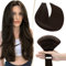 SEGO Tape Extensions Echthaar Haarverlängerung Klebeband Haarteile Glatt 100% Remy Haar 10pcs Dunkelbraun#2 12(30cm)-25g