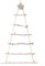 HTYG Escalera de Navidad - Decoración de Pared de Madera Iluminada con Estrella (sin luz LED)