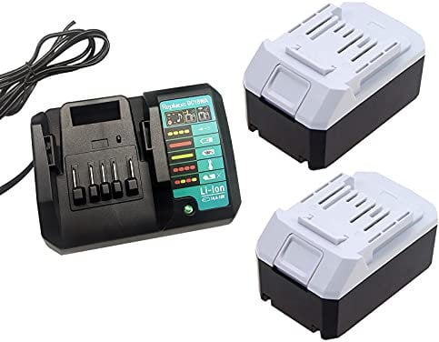 Aelcouth® 2pcs 18V 3.0 Ah BL1813G BL1815G BL1830G battery mit Charger DC18WA replace compatible for Makita G-Series DF457D HP457D JV183D TD127D UR180D UH522D CL183D BL1820G Power Tool Battery