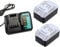 Aelcouth® 2pcs 18V 3.0 Ah BL1813G BL1815G BL1830G battery mit Charger DC18WA replace compatible for Makita G-Series DF457D HP457D JV183D TD127D UR180D UH522D CL183D BL1820G Power Tool Battery