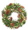 Spring Wreath Large Front Door Wall Hanging Green Pine Cone Summer Garland Ornament Garden Gift Wreath