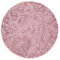 Paco Home Tapis De Salon Poil Long Rond Salon Tapis Shaggy Moderne Poil Long Fausse Fourrure Moelleux Monochrome, Dimension:80 cm Rond, Couleur:Vieux-Rose