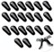 10 Paare Brille Nasenpads Silikon Nasenpads Rutschfeste Selbstklebende Nasenpads für Brillen Sonnenbrillen,Schwarz,1.8mm