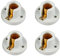 ShuoHui 4x E14 Keramik Lampenfassung Glühbirne Sockel LED Deckenfassung Fassung 230V 660W 1A