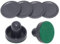 Tabletop Air Hockey Spiel, 2pcs 96mm Air Hockey Pucks Air Hockey Ersatzset Ice Hockey Pushers Pucks Paddles Tischfamilie Schwarzer Tisch Fußball
