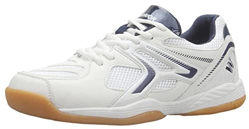 TRESEF Damen Herren Volleyball Schuhe, Leichte Badminton Schuhe Atmungsaktive Casual Indoor Court Schuhe Outdoor Tischtennis Sneakers,Blau,36 EU