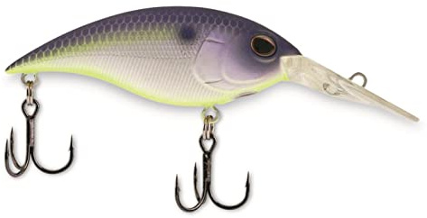 Berkley Money Badger Fishing Lure, Purple Glimmer, 1/3 oz, 2.5in | 6.25cm, Hybrid Baitfish-Crayfish Design, Patented FlashDisc Technology, Equipped with Sharp Fusion19 Hooks