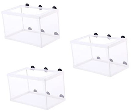 Yardenfun 3st Kleines Fisch-isolationsnetz Fischzuchtbecken Inkubator Für Die Fischzucht Brüterei Fischernetz Fischzuchtnetz Fischzüchter Netz Fischzuchtteiler Aquarium Weiß Fischnetz Gaze