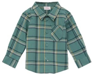 s.Oliver Junior Jungen Hemd Langarm Blue Green 68