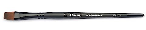 Raphael Stradivarius Kolinsky Pinceau synthétique pour aquarelle Noir
