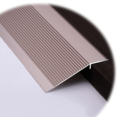 MKEING Aluminium Boden Übergangsleiste 100mm Übergangsprofil Türschwelle Übergangsschiene Teppichkantenleiste Höhenausgleich 10-40mm (Color : Pink)