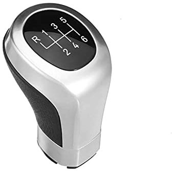 BMINO 5 6 Schnelligkeit. Mt. Auto-Gang-Umschaltknopf Schalthebel-Hebel-Hebel-Stift-Armkopf-Fit for BMW E81 E82 E87 E88 E90 E91 E92 E9313 Serie Schaltknauf (Color : 6-Speed)