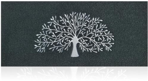 AOAOPQ Large Doormat Indoor Door Mat 45x120 cm Front Door Tree of Life Mat Indoor Washable Dirt Trapper Non Slip Absorbent Inside Entrance Rug Floor Mat for Entryway Patio Indoor Outdoor Black