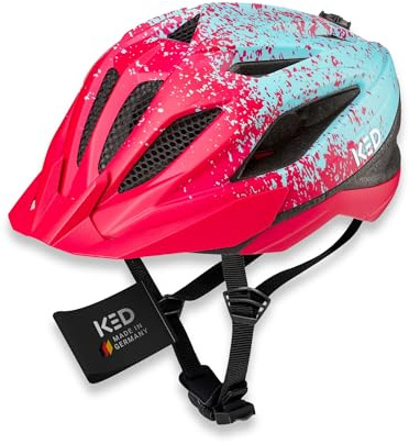 Street Jr Pro Kinder- und Jugend-Fahrradhelm mit LED Rücklicht, 300g, Made in Germany, Maxshell-Technologie, K-FIT Anpassung