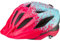 Street Jr Pro Kinder- und Jugend-Fahrradhelm mit LED Rücklicht, 300g, Made in Germany, Maxshell-Technologie, K-FIT Anpassung, Pink Iceblue matt, 49-55 (S)