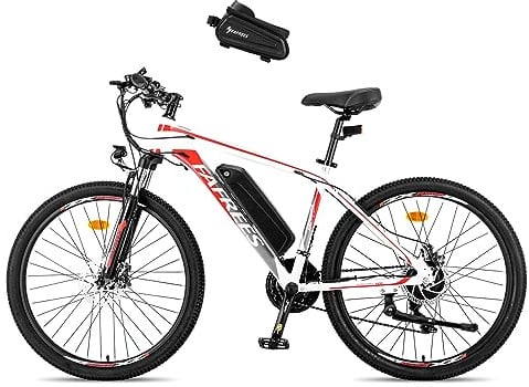 Fafrees Elektrofahrrad für Herren, 26 Zoll, 21 Geschwindigkeiten, Elektro-Mountainbike, 36 V 13 Ah, Ebike für die Stadt, Damen, 250 W, unterstützte Pedalunterstützung 100 km MTB, Cruise Control,