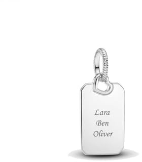 PANDORA Gravierbarer Rechteck Anhänger 398611C00 Anhänger