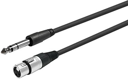 Vivolink XLR F to Stereo Jack 6.35mm, Cable 3 meter, W127062316 (Cable 3 meter)