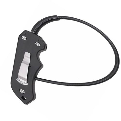 Fouet De Motard, Poignée en ABS Portable, Corde en Acier Inoxydable, Fouet De Vélo Léger Et Polyvalent, Cadeau pour Hommes