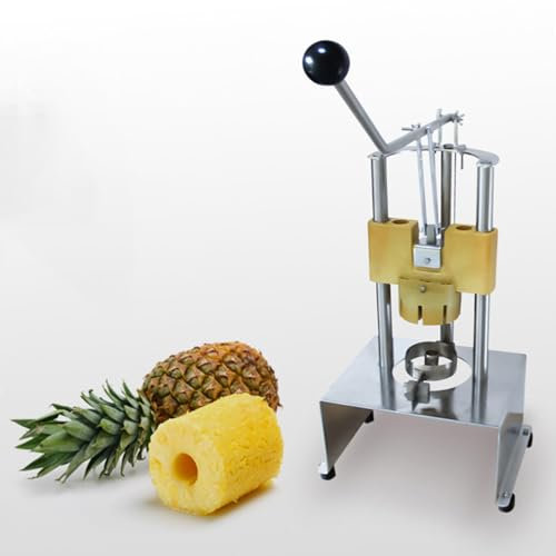 Hand-Operated Pineapple Knife Peeler, Commercial Pineapple Cutter Peeler Corer Slicer Tool, Can Cut Pineapple 8/10mm, 304 Stainless Steel, for Home, Restaurant, Bar, Supermarket