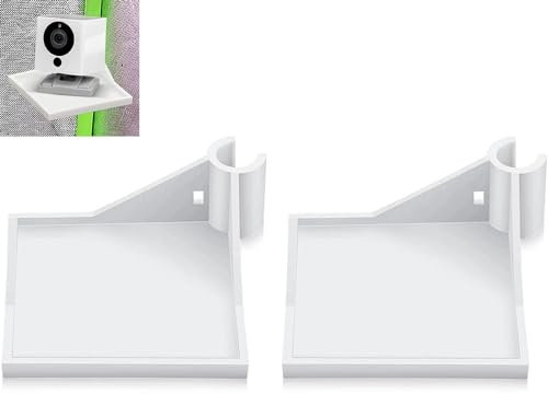 BAAQII Grow Tent Eckregal, Robustes Stangenmontage-Regal, Schwerlast-Zubehör, Kamera-Eckregal-Kit für 16mm Zeltstangen, Weiß (2er-Pack)