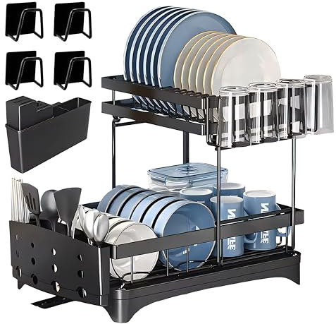KIPICOR ESCURRIDOR DE Platos con Ganchos Adhesivos para Esponja