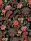 Auspicium Vintage Floral Peel und Stick Wallpaper Red Floral selbstklebende abnehmbare Tapete Wandaufkleber für Haus Schlafzimmer Schränke verdicken 17.3 x 118, schwarz