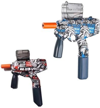 SDMAX Electric Gel Blaster Toy G-U-N, 2-IN-1 Dual Mode, Rechargeable Toy G-U-N, Water Absorbing Bullet, G-U-N Target, Safety Goggles, Water Bullet Bottle, Assorted Color