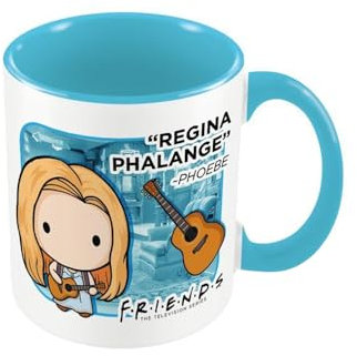 FRIENDS Pyramid International (Phoebe Chibi) - Taza de cerámica interior azul claro, 315 ml, tamaño único