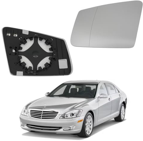 Convitex Mercedes Spiegelglas Links Aspherical Beheizbar für Mercedes A B C E S-Class W176 W246 W242 W204 C204 W212 A207 W221 C216, Cla C117, Cls C218 X218, C207, Gla-class X156, Glk-class X204
