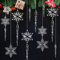 Weihnachten Schneeflocke Eiszapfen Dekorationen, 36 transparente Christbaum Ornamente, hängende Kunststoff Ornamente für Weihnachtsfeier Hochzeiten